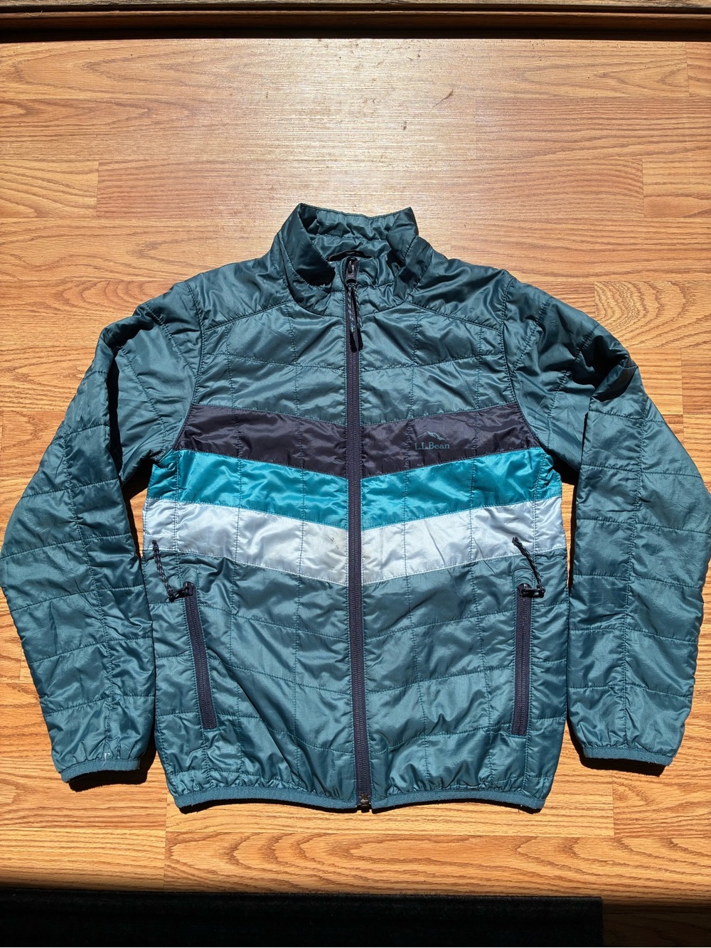 LL BEAN Kids Lightweight Blue Jacket (Size 8)